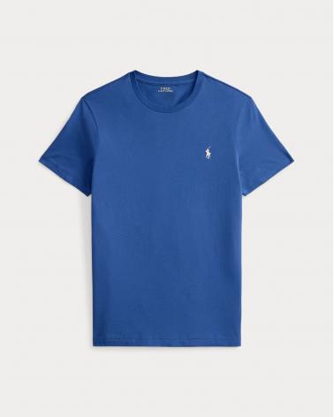 TEE SHIRT RALPH LAUREN Custom Slim Fit BLEU