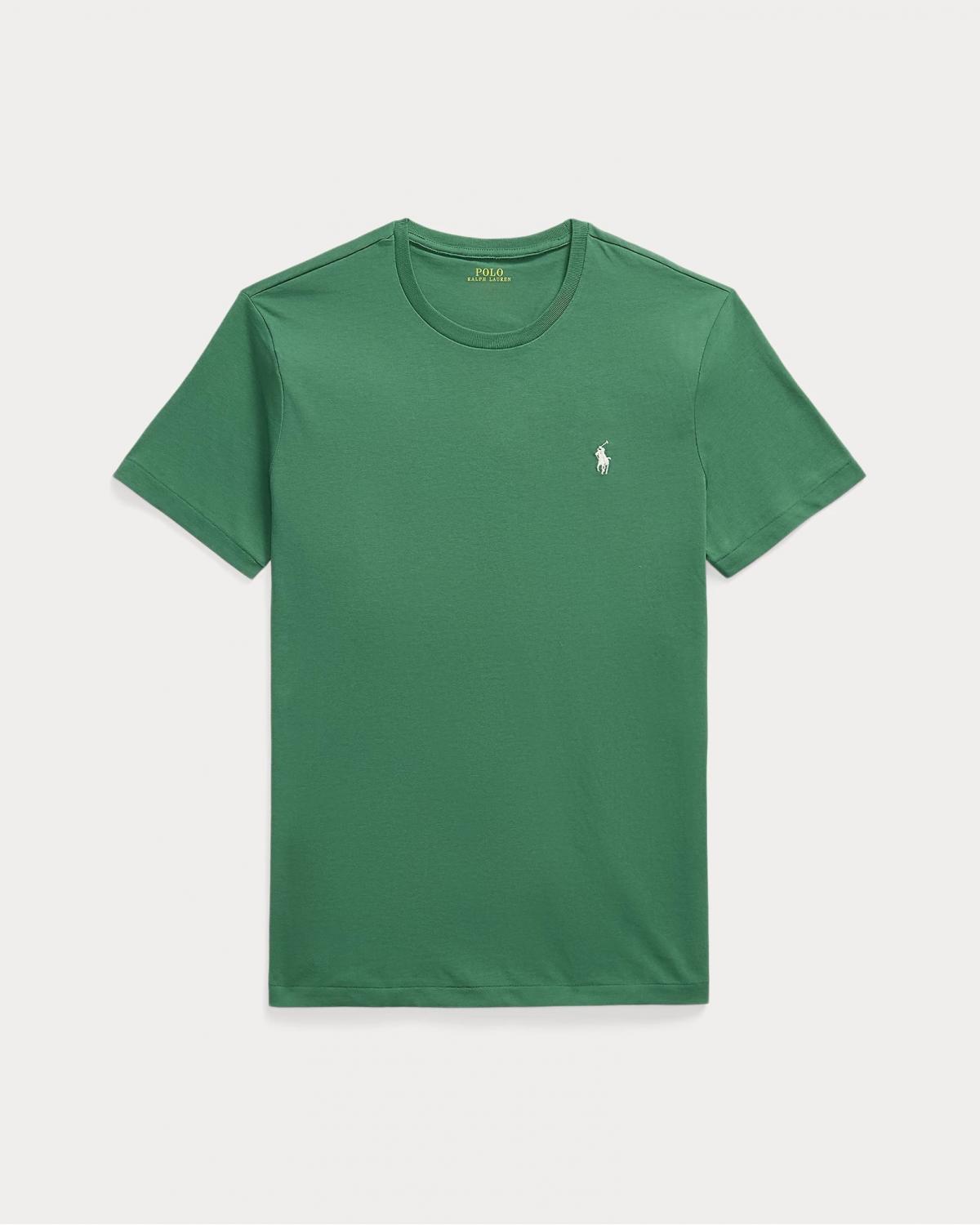 TEE SHIRT RALPH LAUREN Custom Slim Fit VERT GREEN