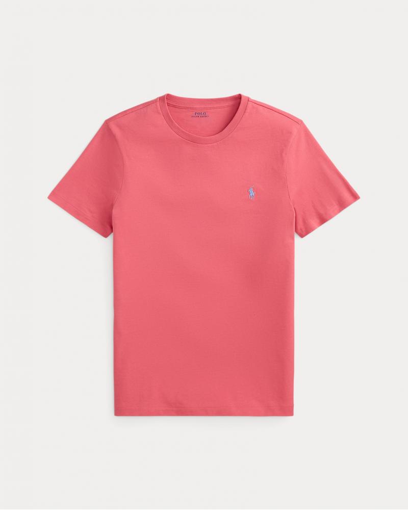 TEE SHIRT RALPH LAUREN Custom Slim Fit ROUGE 