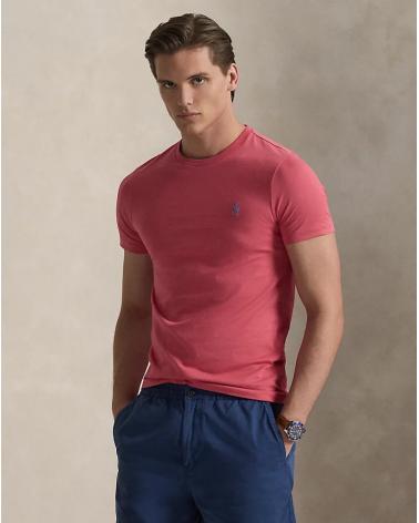 TEE SHIRT RALPH LAUREN Custom Slim Fit ROUGE 