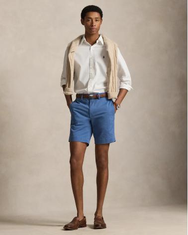 BERMUDA RALPH LAUREN BEDFORD chino stretch BLEU