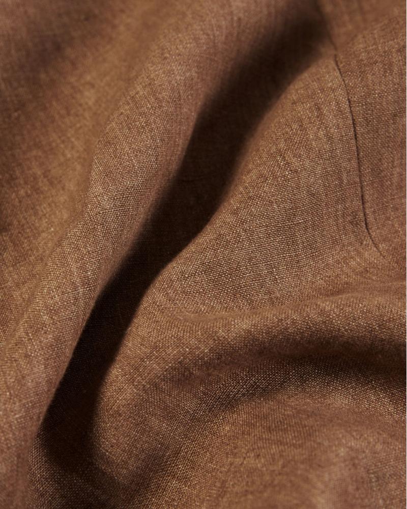 VESTE SLOWEAR LIN MARRON LIN