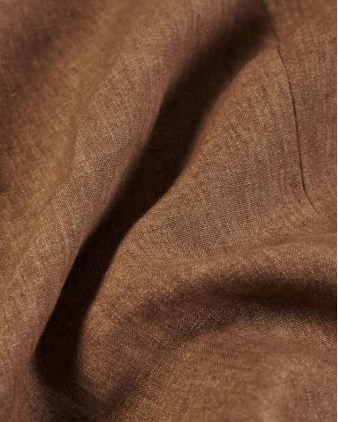 VESTE SLOWEAR LIN MARRON LIN