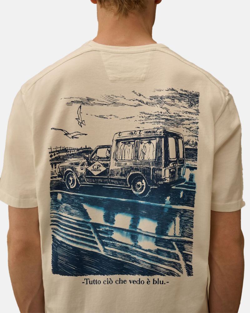 TEE SHIRT CP.COMPANY TS267A 103 BLANC
