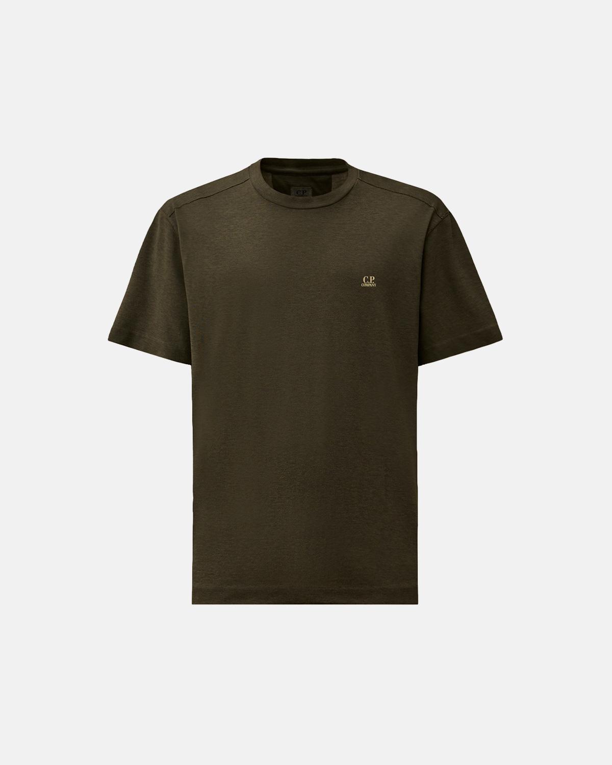 TEE SHIRT CP.COMPANY 192A 921  PLATED  LOGO GRIS