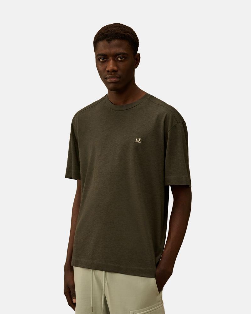 TEE SHIRT CP.COMPANY 192A 921  PLATED  LOGO GRIS