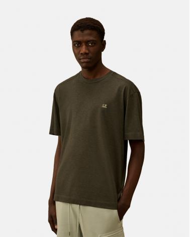 TEE SHIRT CP.COMPANY 192A 921  PLATED  LOGO GRIS