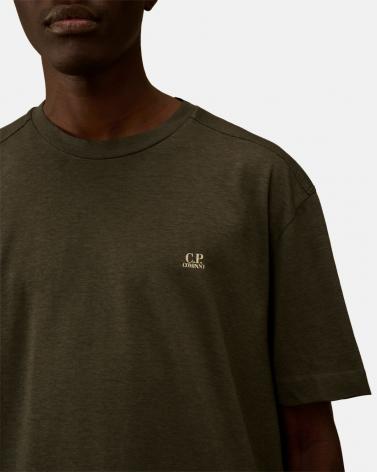 TEE SHIRT CP.COMPANY 192A 921  PLATED  LOGO GRIS