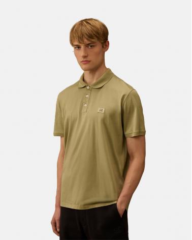 POLO CP.COMPANY PL115 610 MOOSS  GRAY V ERT  GASATO MERCERISÈ (1) (1)