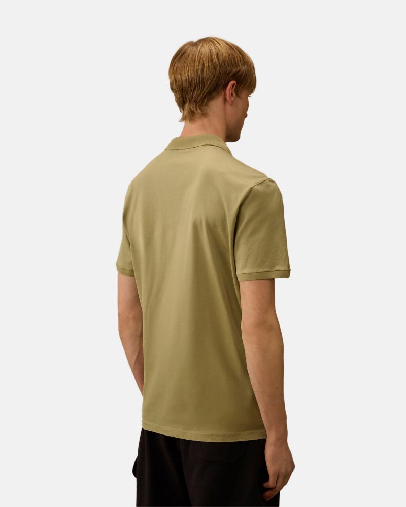 POLO CP.COMPANY PL115 610 MOOSS  GRAY V ERT  GASATO MERCERISÈ (1) (1)