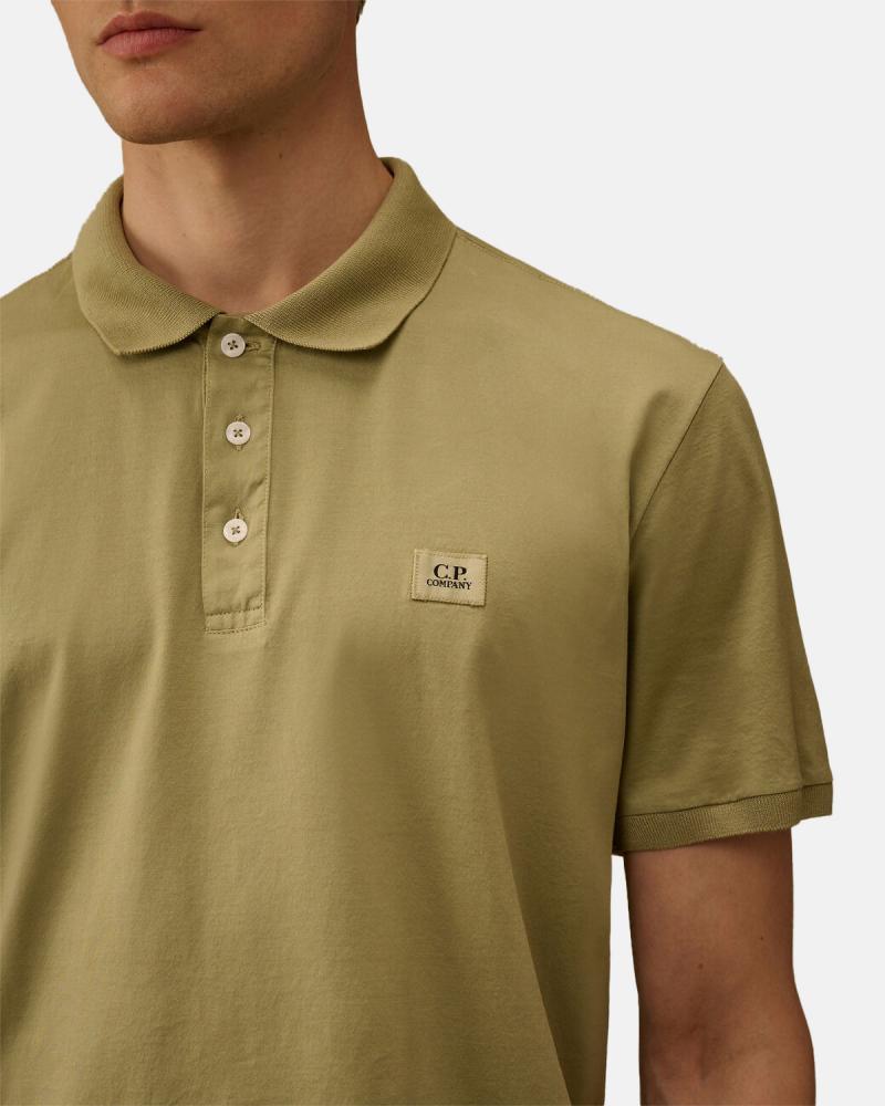 POLO CP.COMPANY PL115 610 MOOSS  GRAY V ERT  GASATO MERCERISÈ (1) (1)