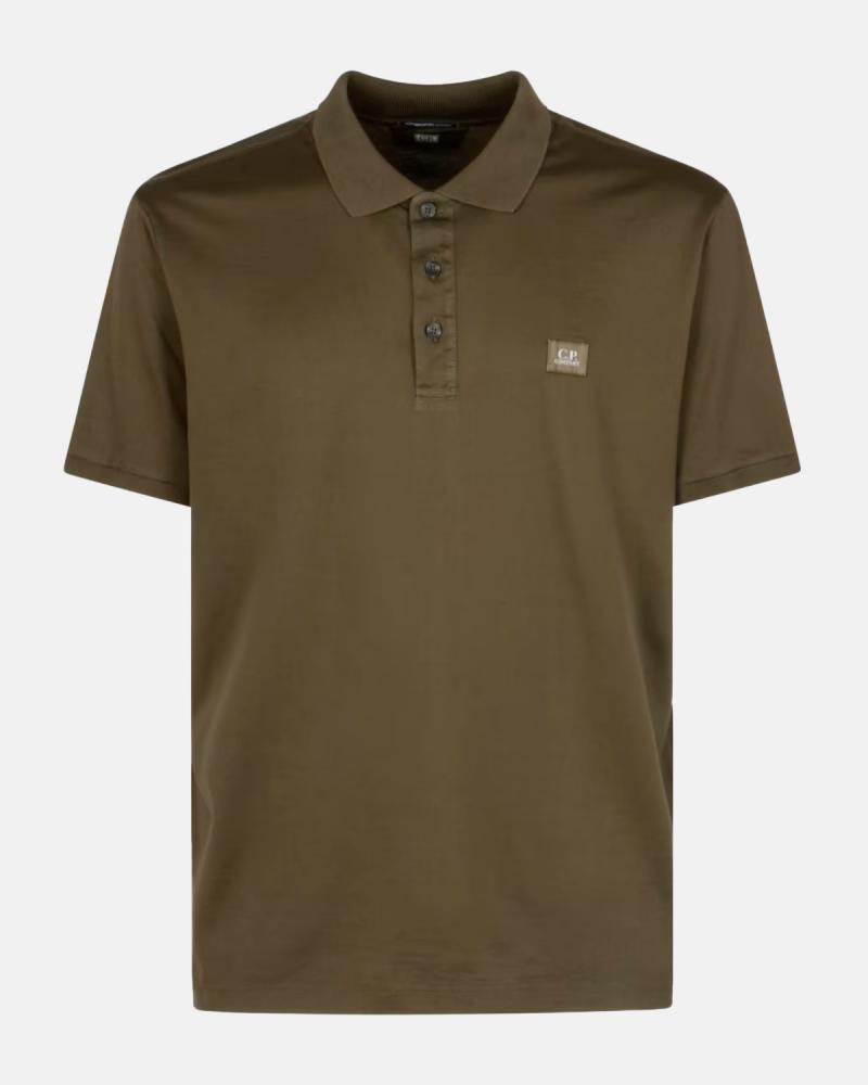POLO CP.COMPANY PL115 683 Vert Militaire  GASATO MERCERISÈ (