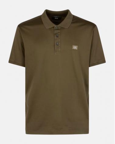 POLO CP.COMPANY PL115 683 Vert Militaire  GASATO MERCERISÈ (