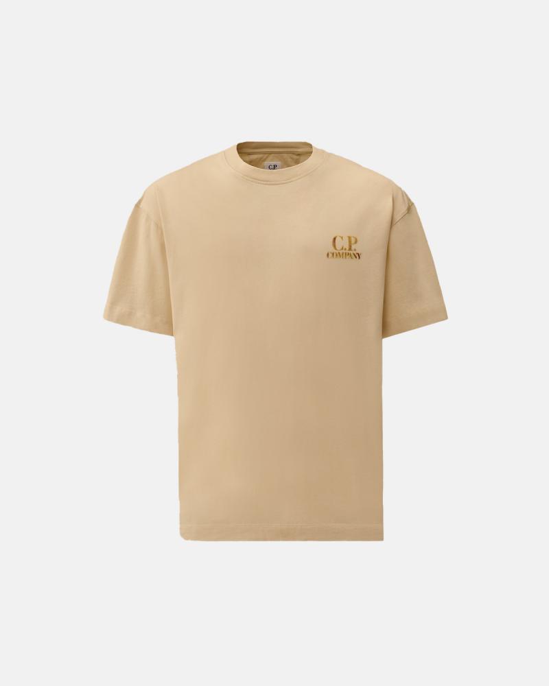 TEE SHIRT CP COMPANY CONFORT LOGO  TS143A 114 BEIGE