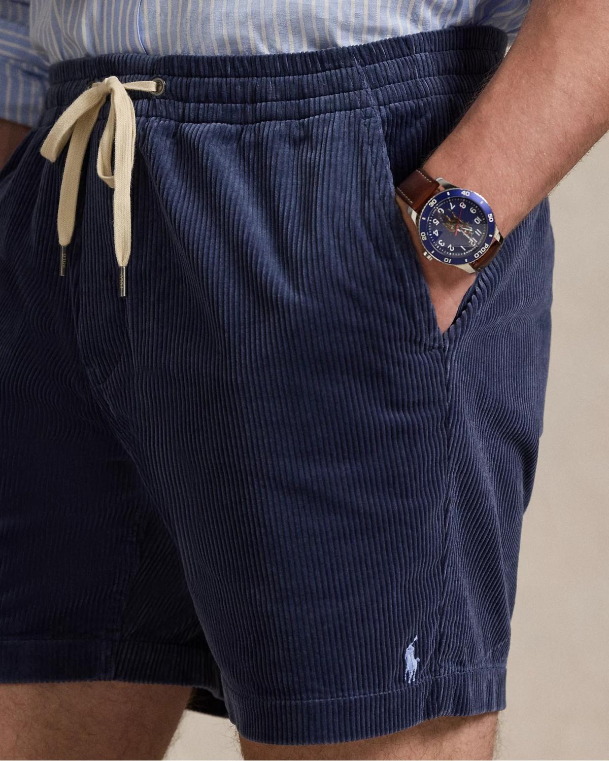 SHORT RALPH LAUREN  VELOURS  MARINE