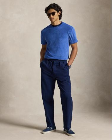 TEE SHIRT RALPH LAUREN MOLLETON EPONGE BLEU 