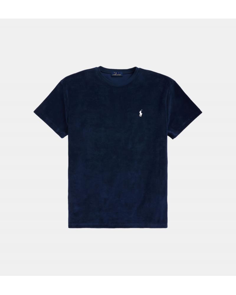 TEE SHIRT RALPH LAUREN MOLLETON EPONGE MARINE