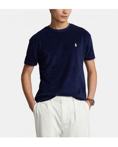 TEE SHIRT RALPH LAUREN MOLLETON EPONGE MARINE