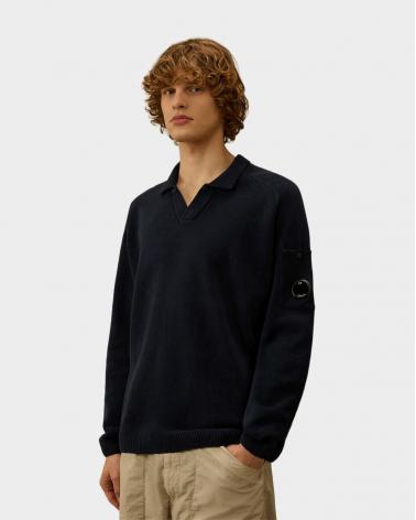 PULL POLO COTON CHENILLE CP.COMPANY 118A  889 MARINE