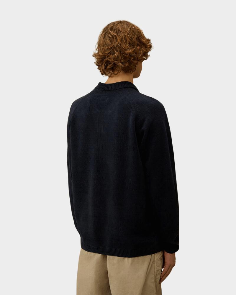 PULL POLO COTON CHENILLE CP.COMPANY 118A  889 MARINE