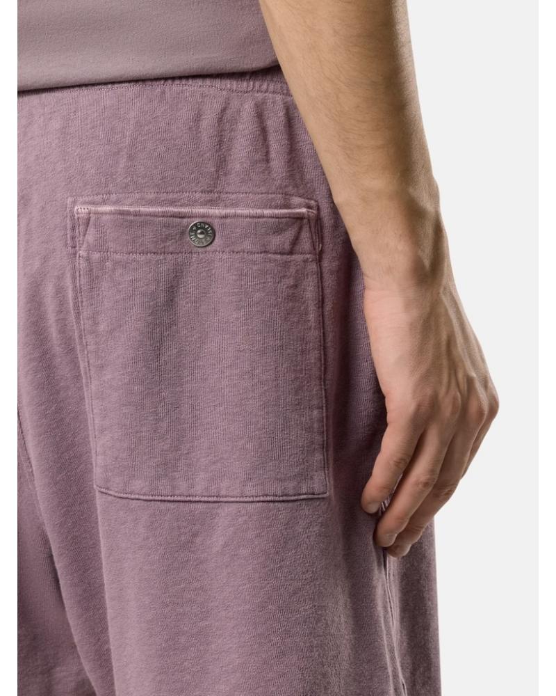 BERMUDA STONE ISLAND 6200014 018F PURPLE GREY  VIOLET MALFILÉ FLEECE 'OLD' EFFECT