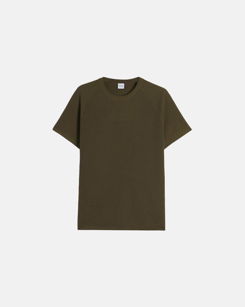 PULL ASPESI MANCHES COURTES VERT MILITAIRE