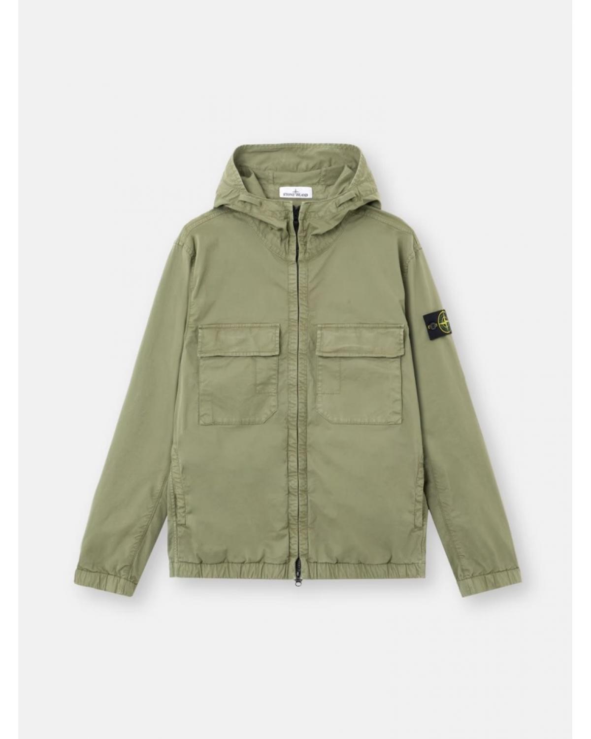 JACKET STONE ISLAND 4100077 005G VERT MILITAIRE