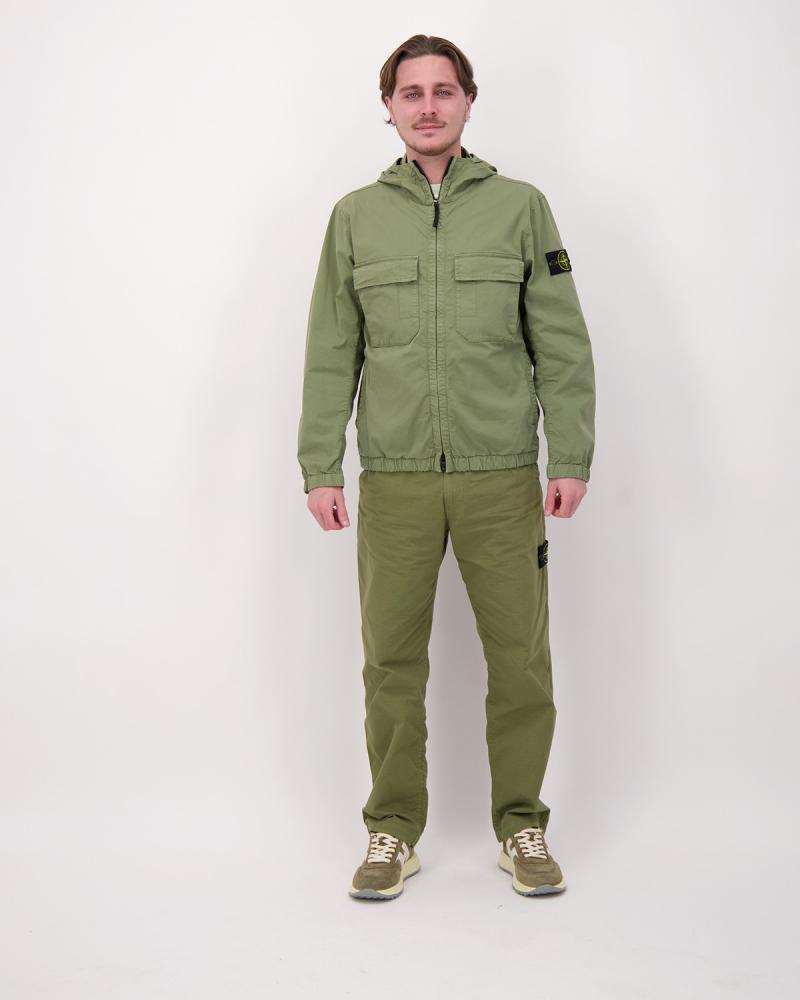 JACKET STONE ISLAND 4100077 005G VERT MILITAIRE