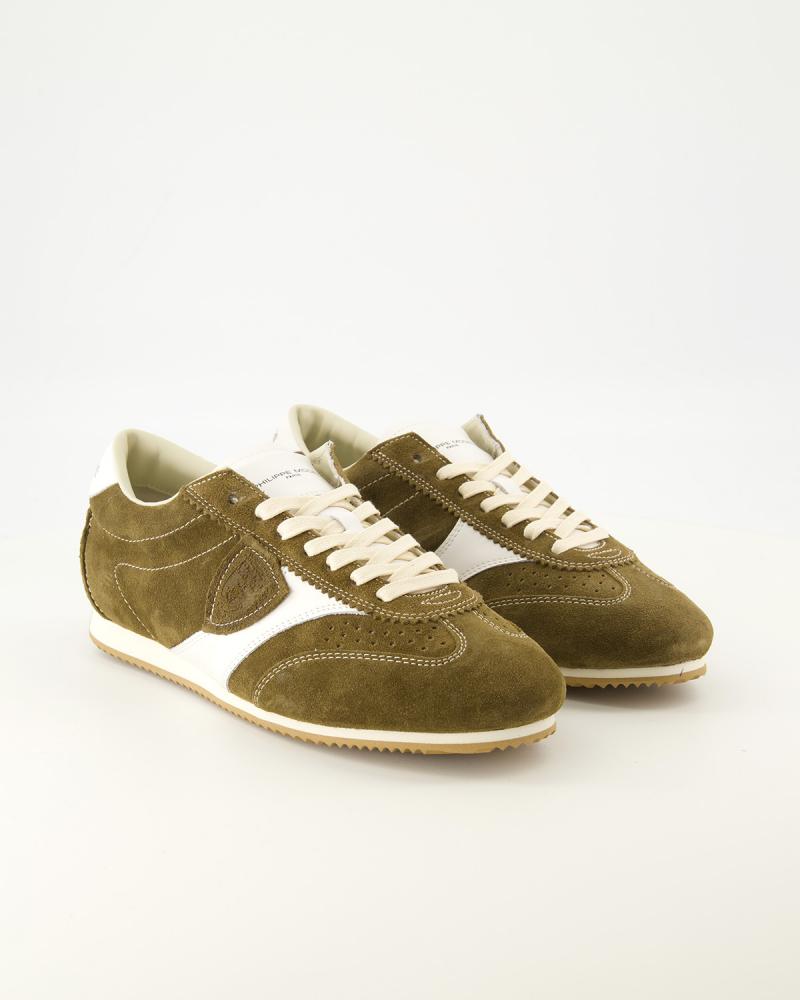 PHILIPPE MODEL SNEAKERS PLANCHE PNLU D005  DAIM VERT MILITAIRE