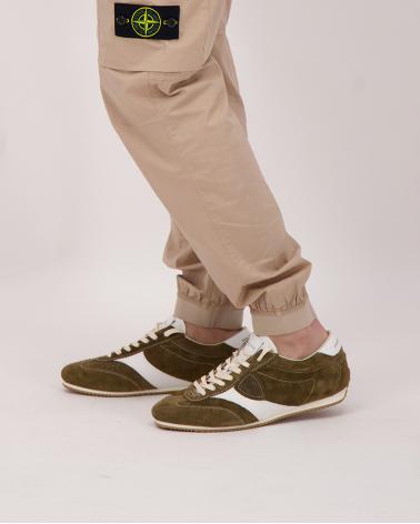 PHILIPPE MODEL SNEAKERS PLANCHE PNLU D005  DAIM VERT MILITAIRE