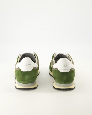 BASKET  PHILIPPE MODEL  BLVILLE W007Vert Militaire et Blanc