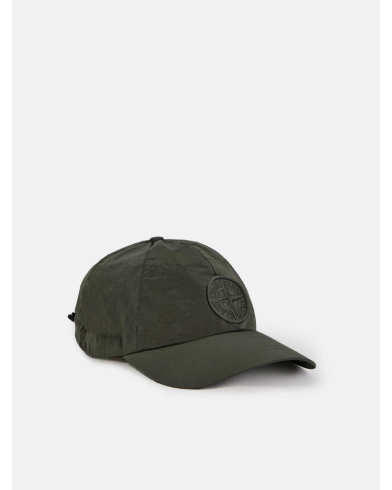 CASQUETTE STONE ISLAND NYLON METAL 91000 0059 VERT MILITAIRE