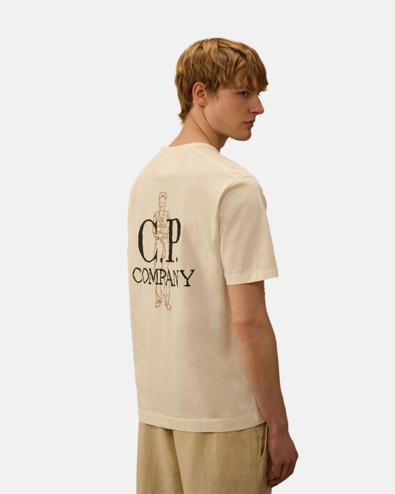 Tee Shirt CP COMPANY 215A 103 BLANC