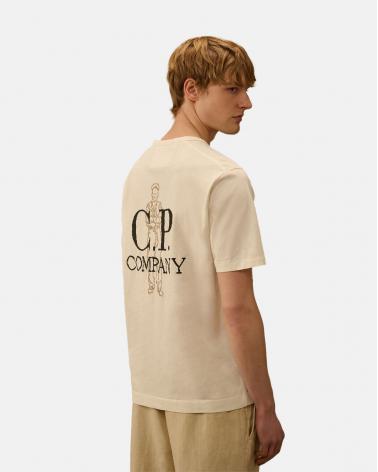 Tee Shirt CP COMPANY 215A 103 BLANC