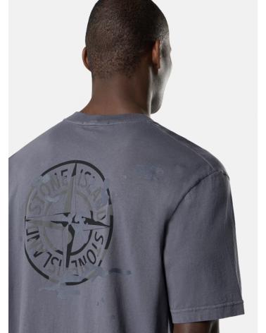 Tee Shirt Stone Island 2100001 S0E14 002D Blue Grey -Gris