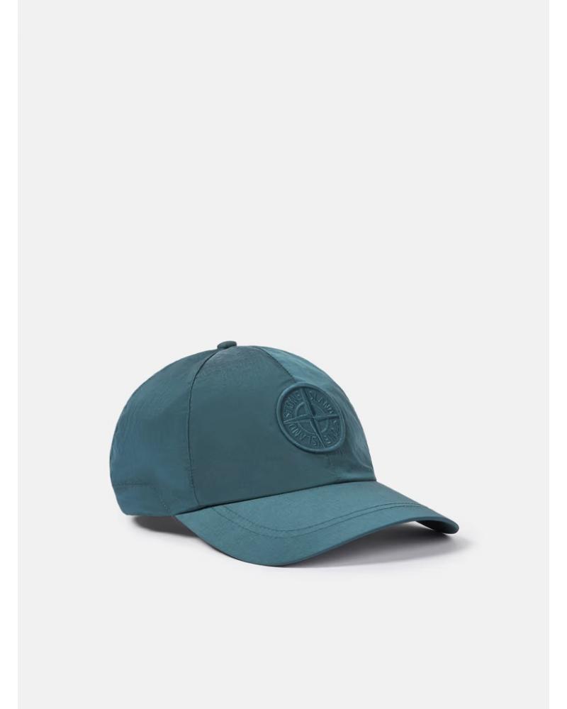 CASQUETTE STONE ISLAND NYLON METAL 9100011 0057 PETROLE