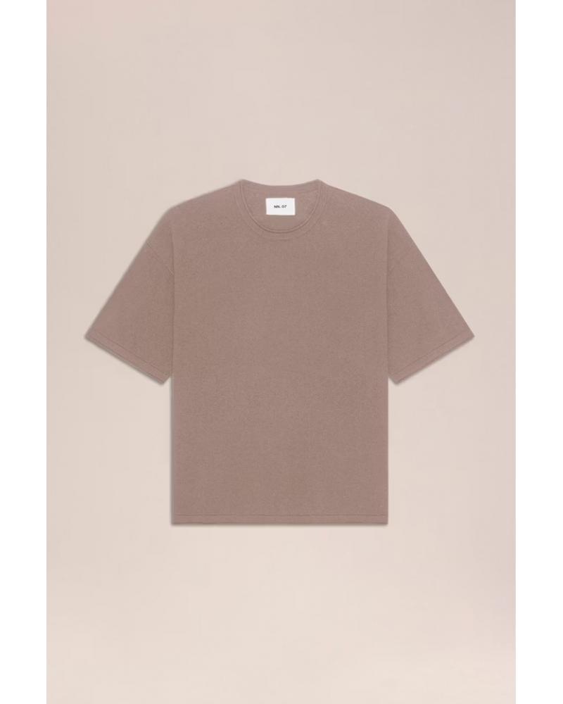 TEE SHIRT NN.O7 RYAN TEE  TAUPE MARRON