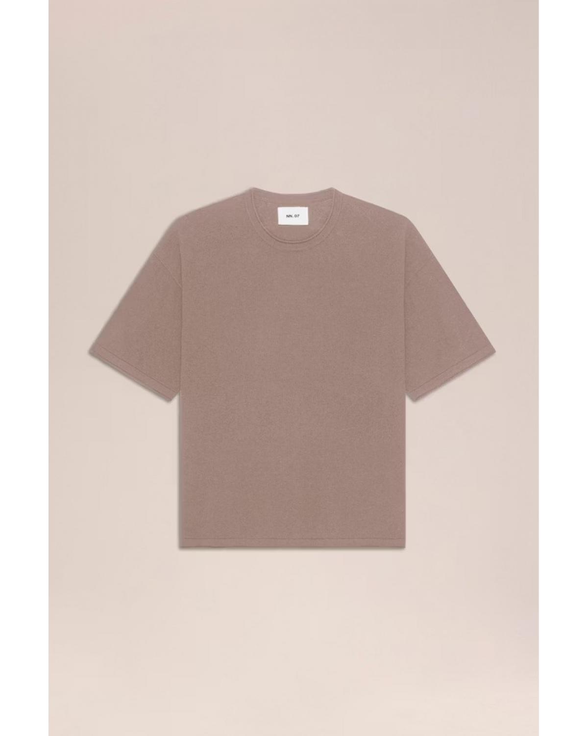TEE SHIRT NN.O7 RYAN TEE  TAUPE MARRON