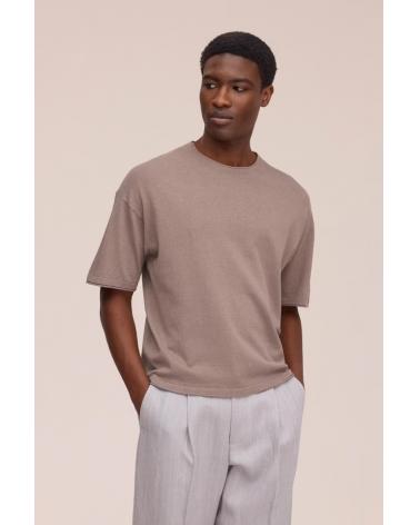 TEE SHIRT NN.O7 RYAN TEE  TAUPE MARRON