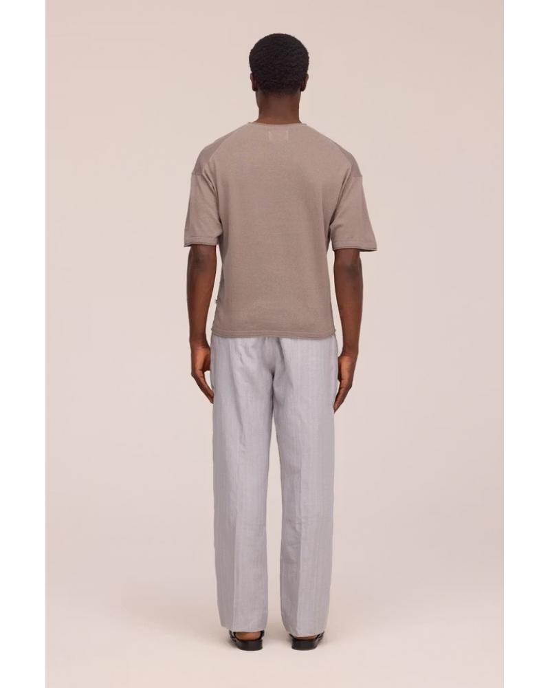 TEE SHIRT NN.O7 RYAN TEE  TAUPE MARRON