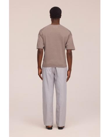 TEE SHIRT NN.O7 RYAN TEE  TAUPE MARRON