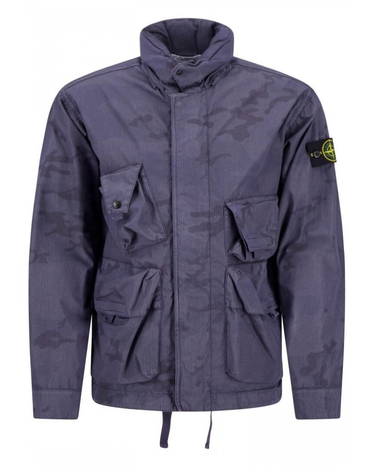 JACKET STONE ISLAND 4100071 002D  BLUE GREY  BLEU