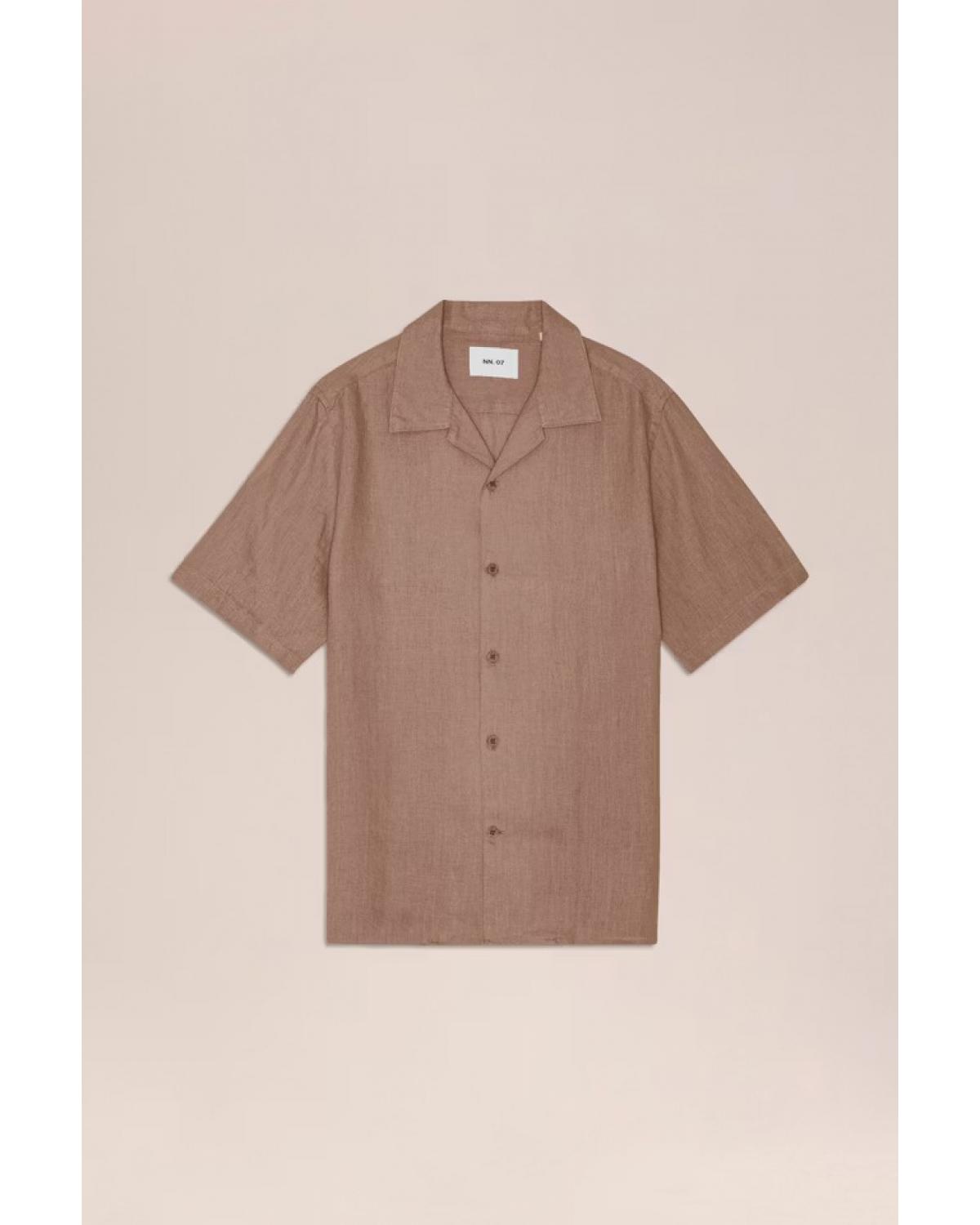 CHEMISE NN.07JULIO Manches COURTES BEIGE