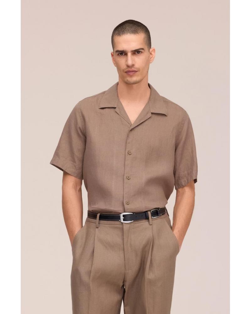 CHEMISE NN.07JULIO Manches COURTES BEIGE