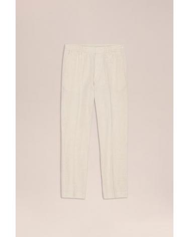 Pantalon Billie NN.07 lin à cordon de serrage,ECRU