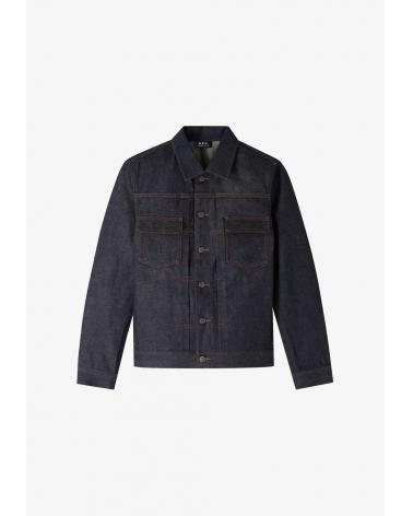 BLOUSON  A.P.C. JEAN WORK INDIGO BLEU