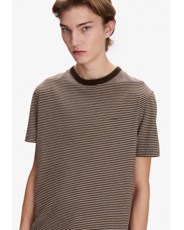 TEE SHIRT A.P.C RAYURES MARRON