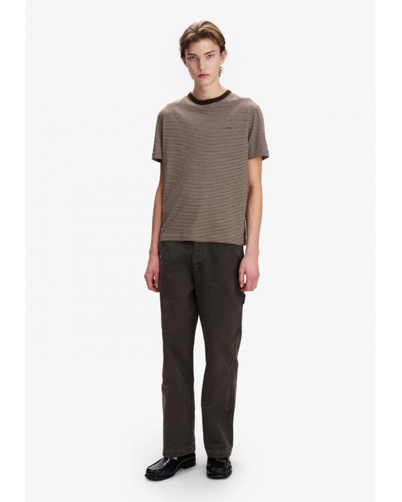 TEE SHIRT A.P.C RAYURES MARRON