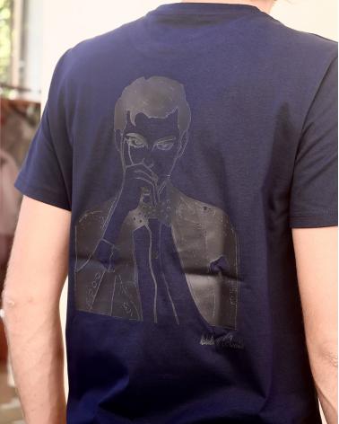 Tee shirt Homme Noir/Marine by Isabelle Carbuccia 