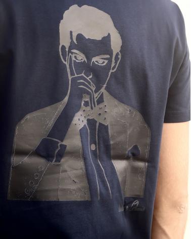 Tee shirt Homme Noir/Marine by Isabelle Carbuccia 